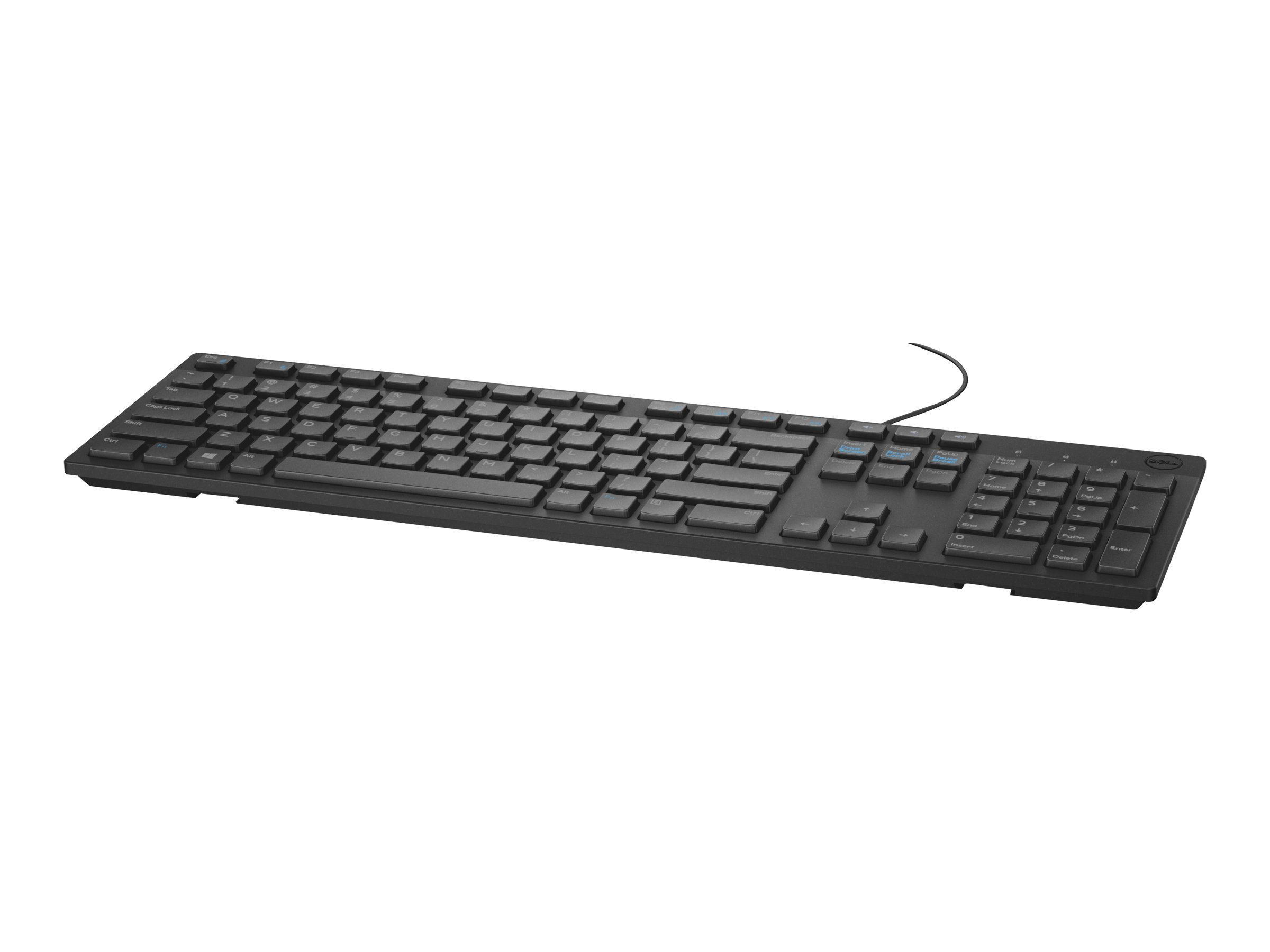 Dell KB216 - keyboard - US International (QWERTY) - Tastatur - Universal - Sort