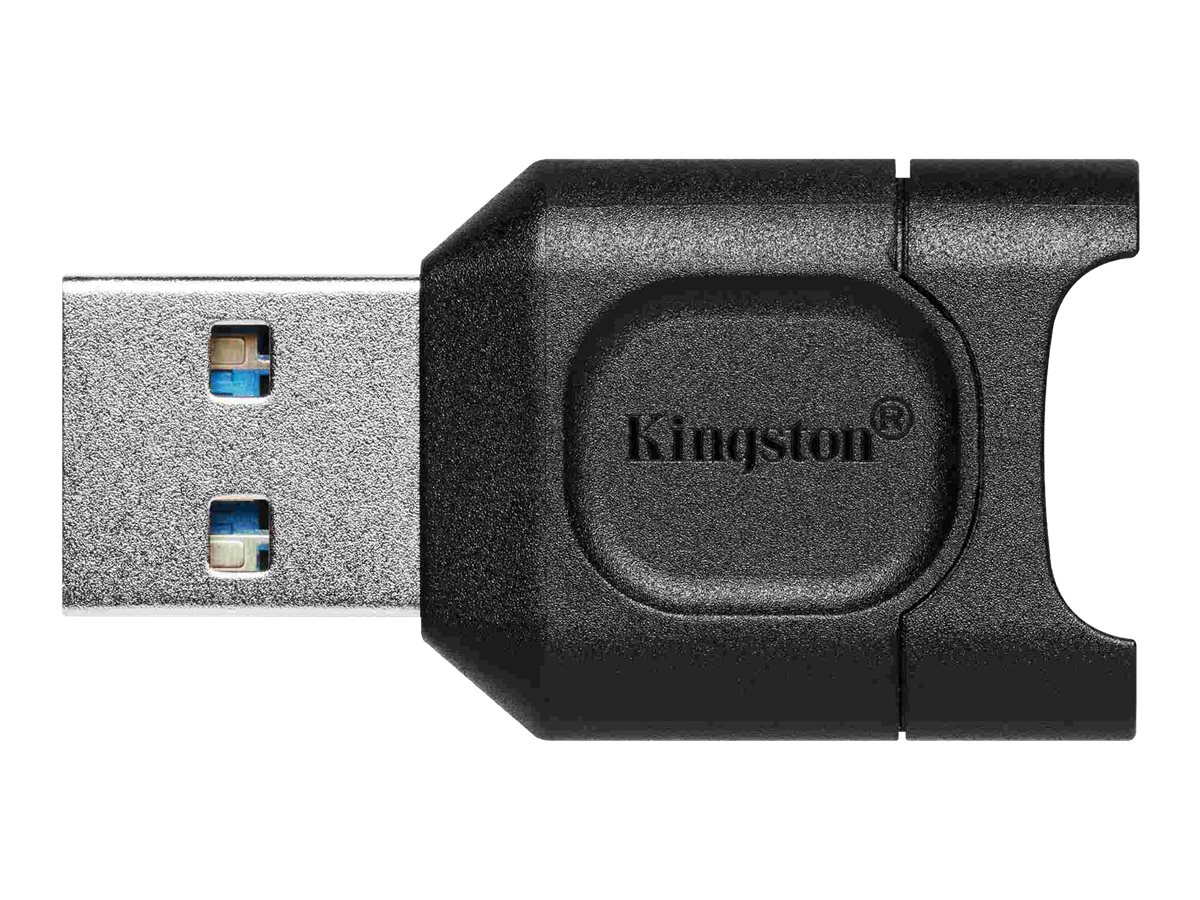 Kingston MobileLite Plus - Kortlæser (microSD, microSDHC, microSDHC UHS-I, microSDHC UHS-II, microSDXC, microSDXC UHS-I, microSDXC UHS-II) - USB 3.2 Gen 1
