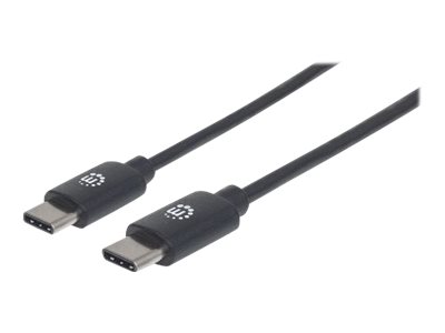 Manhattan USB 2.0 USB Type-C kabel 50cm Sort