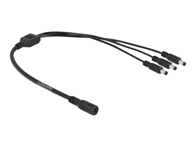 Delock Strøm-splitter 50cm Sort