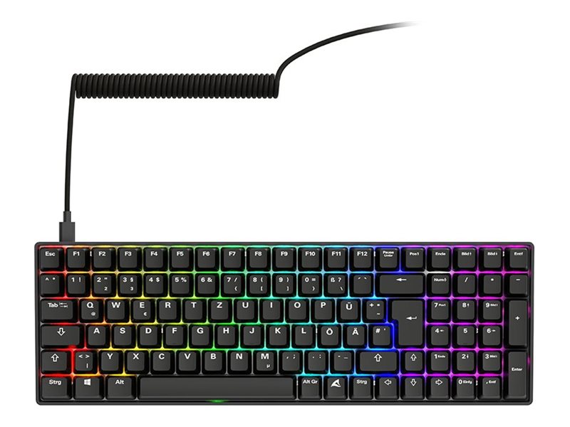 Gaming tastatur Sharkoon SGK50 S2 – trådløs RF, mekanisk, QWERTZ tysk