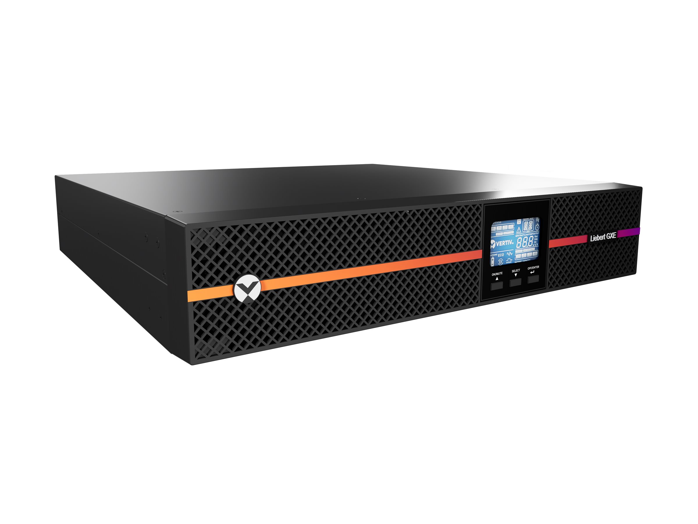 Liebert GXE GXE3-2000IRT2UXL - UPS (stativ-monterbar / ekstern) - AC 230 V - 1800 Watt - 2000 VA - USB - output-stikforbindelser: 8 - 2U