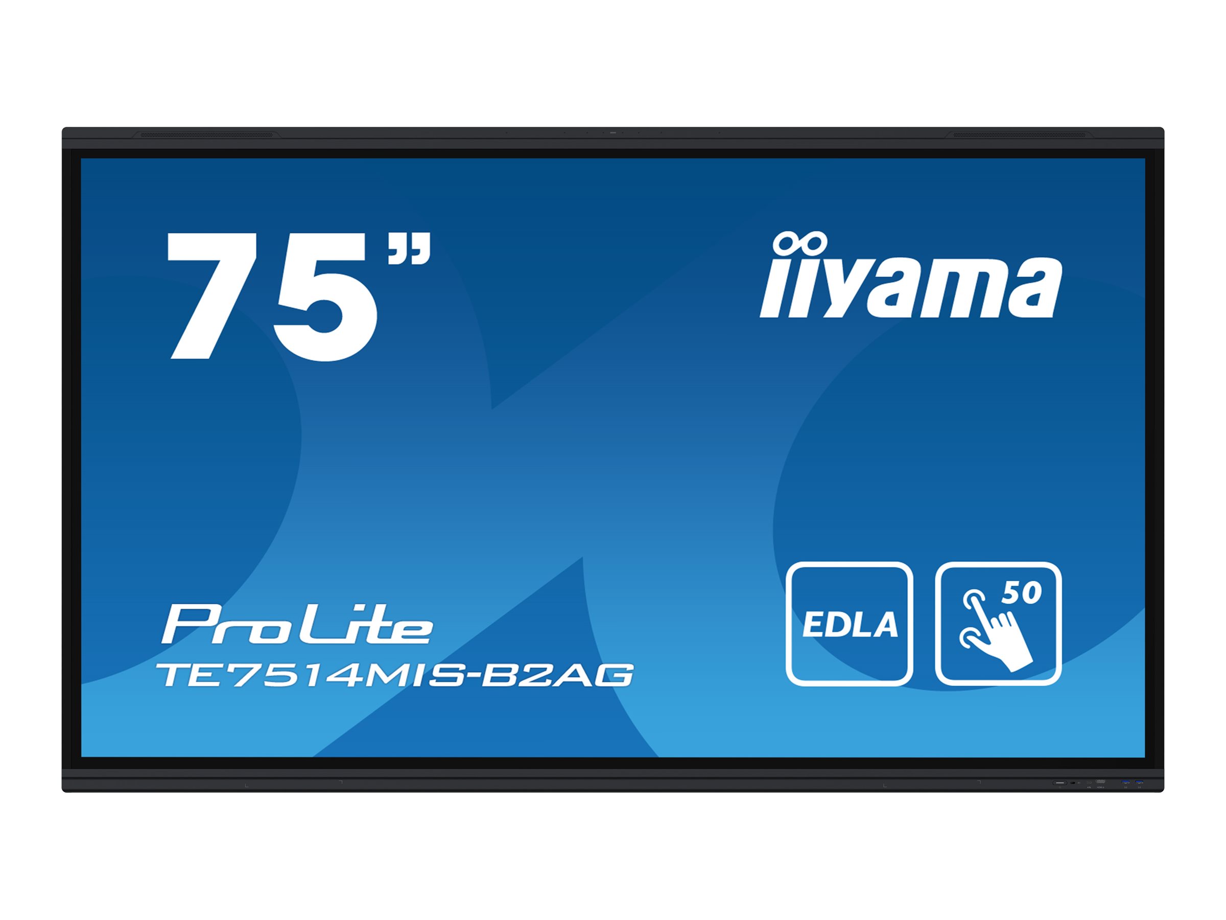 iiyama ProLite TE7514MIS-B2AG 75" LED-backlit LCD display - 4K - for digital signage / interactive communication
