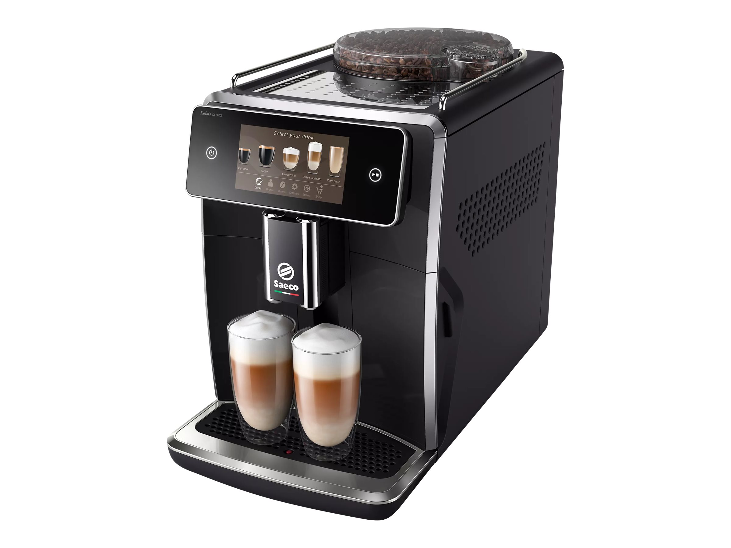 Saeco Xelsis Deluxe SM8780 Automatisk kaffemaskine Lakeret pianosort