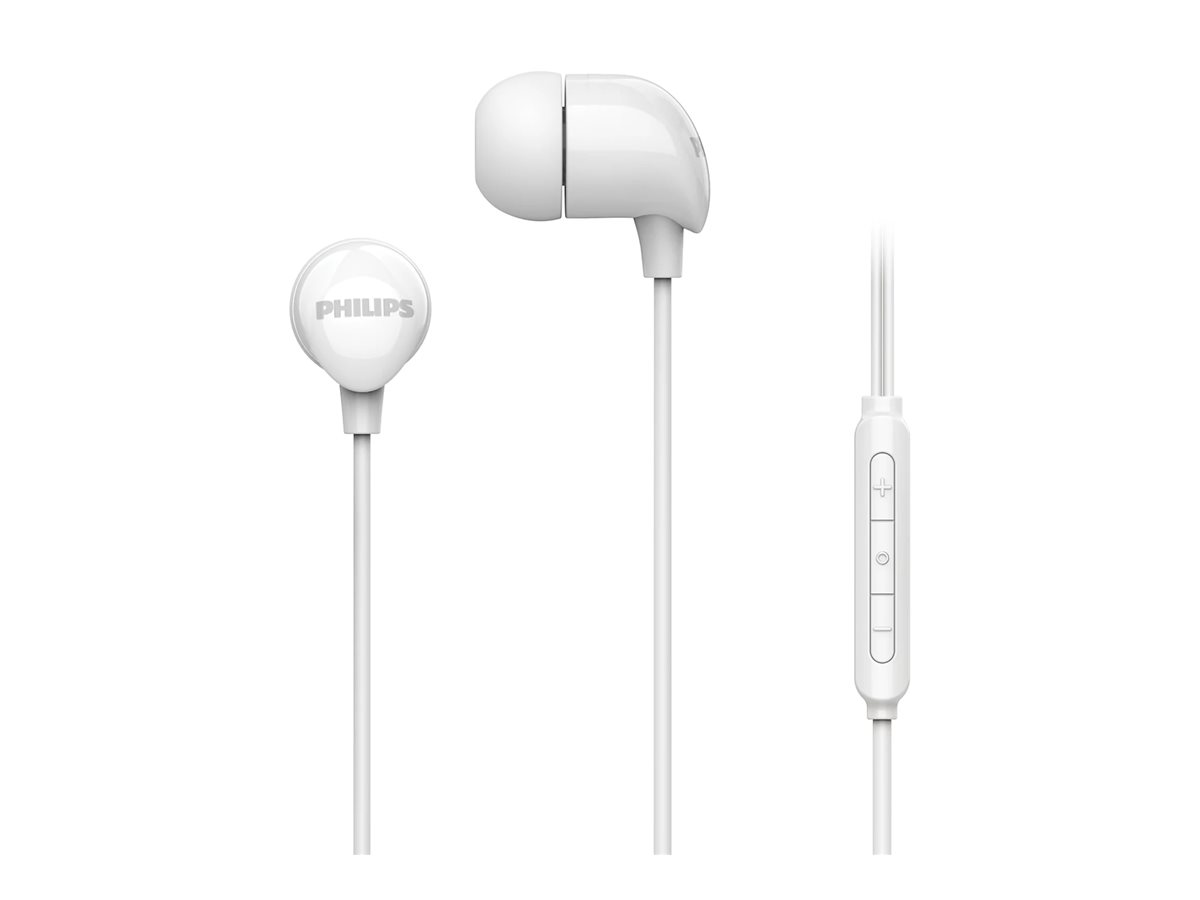 Philips Hörlurar In-Ear Kabel Fjärrkontroll Vit