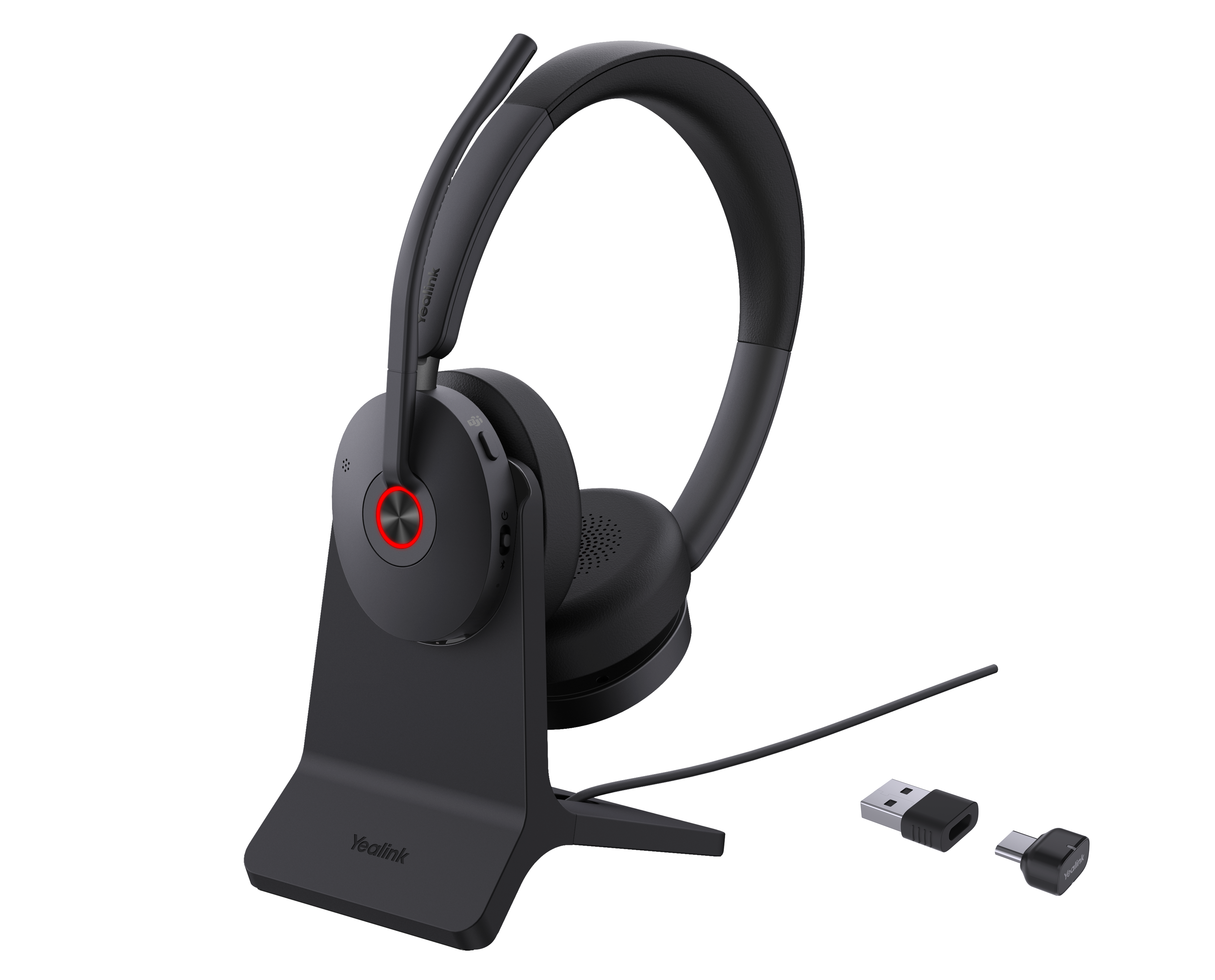 Trådløst headset Yealink BH74 med ladestand - Teams USB‑C/A