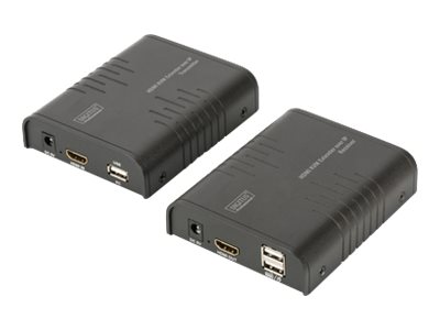 DIGITUS Professional HDMI KVM Extender over IP, Set KVM / audio forlænger