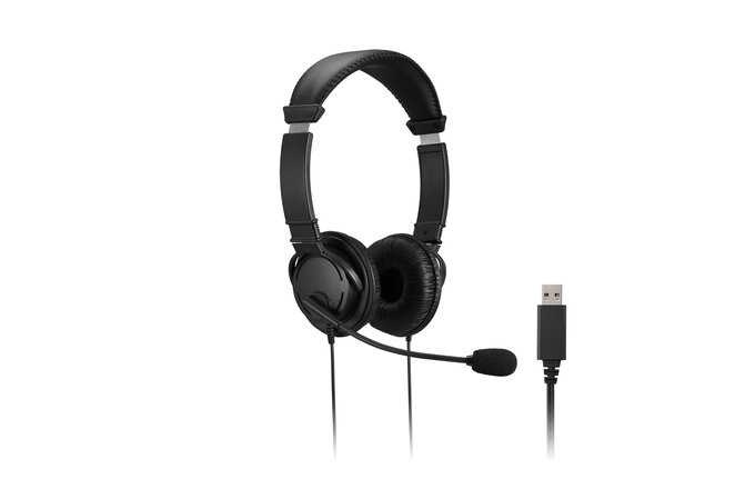 Kensington Klassisk USB-A-headset med mikrofon og volumenkontrol