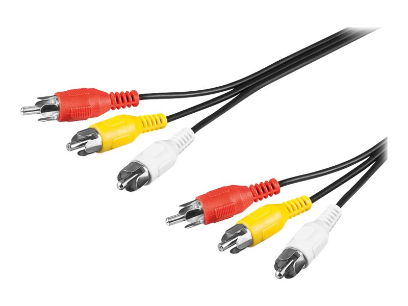 Pro Composite audio/video connector cable 3x RCA