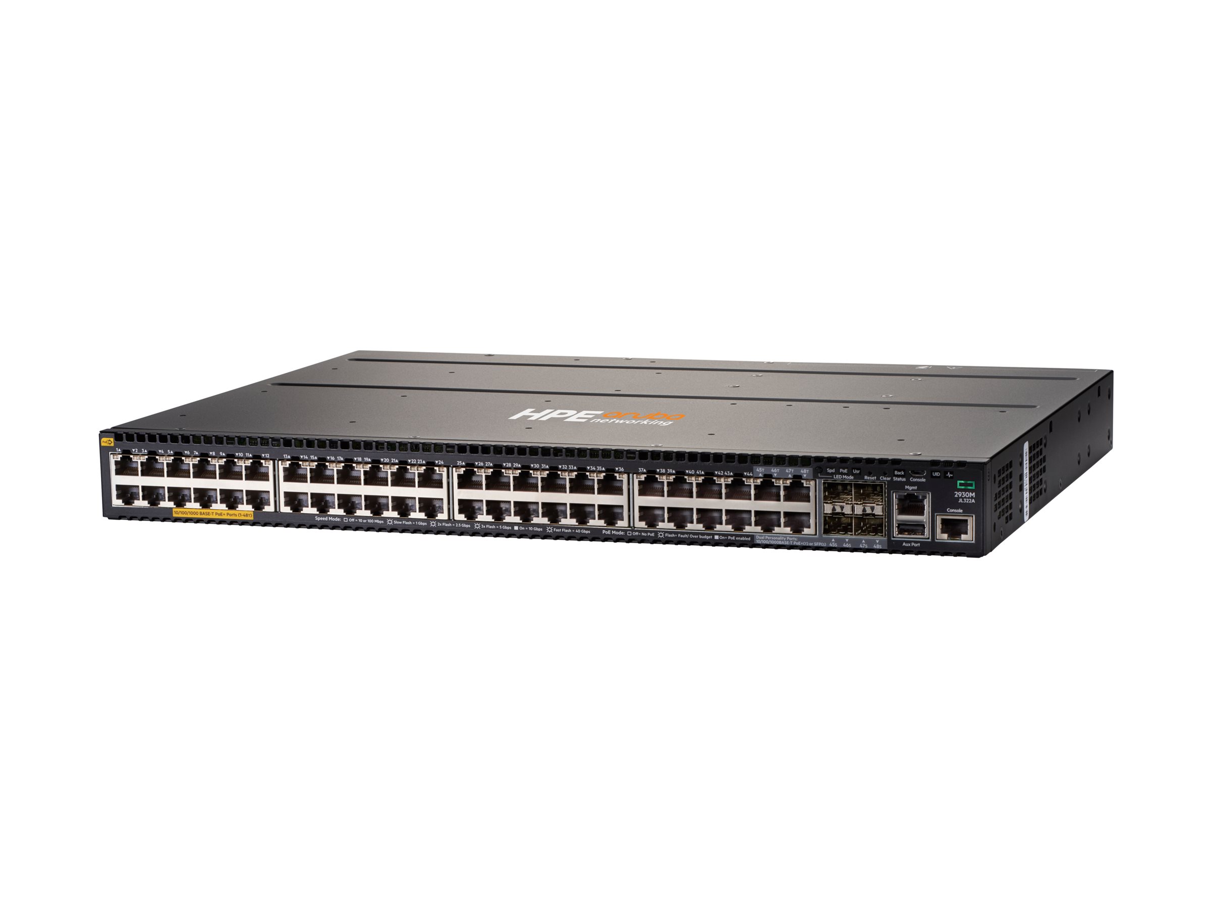 Hewlett Packard Enterprise Aruba 2930M 48G PoE+ 1-slot Switch
