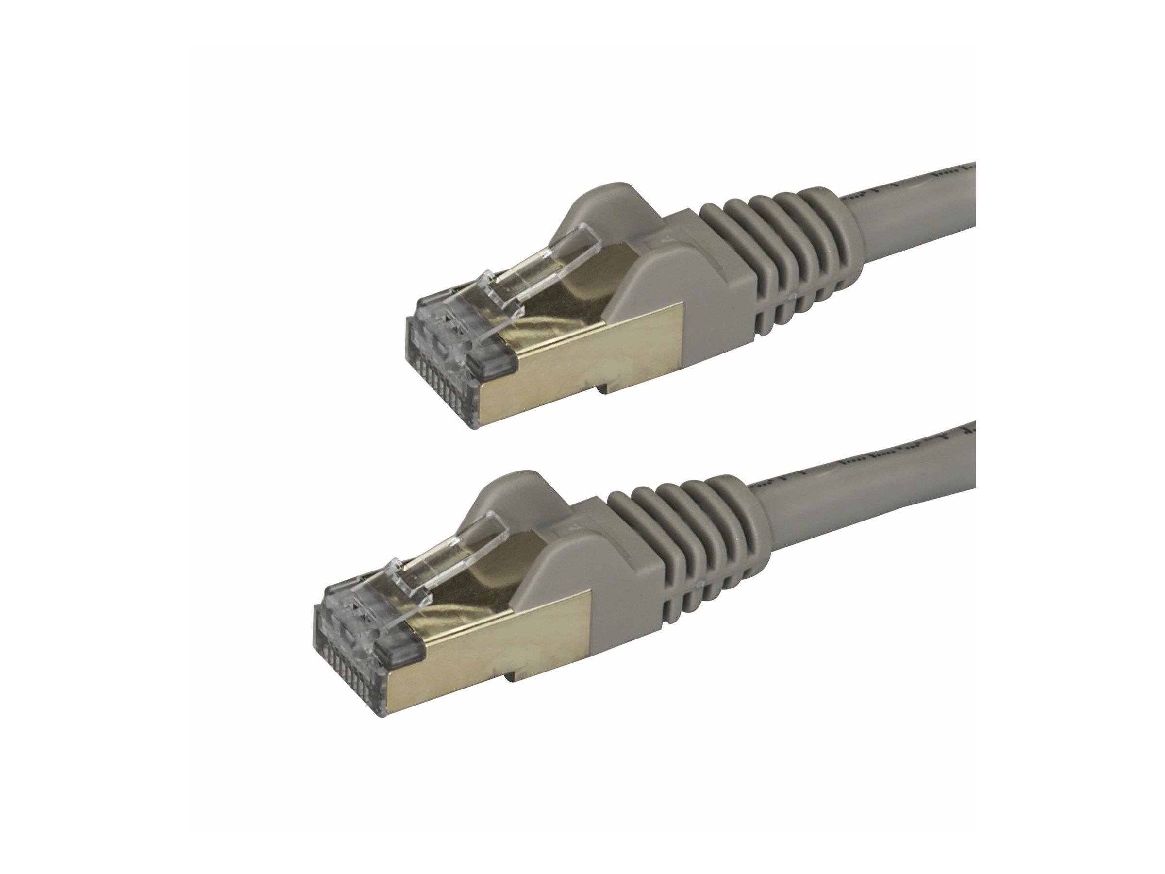 StarTech.com 7.5 m CAT6a Cable - Grey - RJ45 Cable - Snagless - CAT6a STP Cord - Copper Wire - 10Gb CAT 6a Afskærmet parsnoet (STP) 7.5m Patchkabel