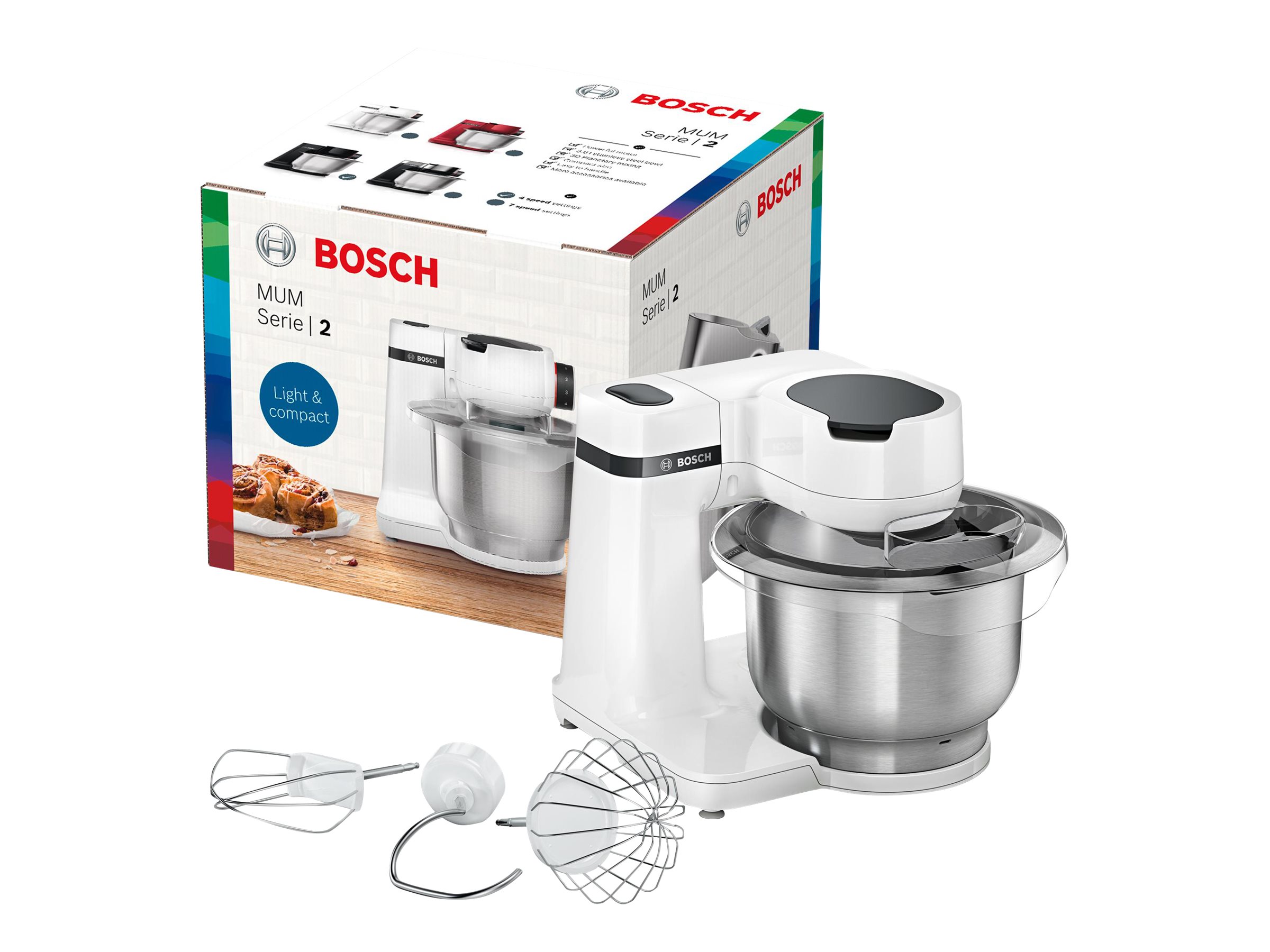 Bosch MUM Serie 2 MUMS2EW00 Køkkenmaskine 3.8liter 700W Hvid
