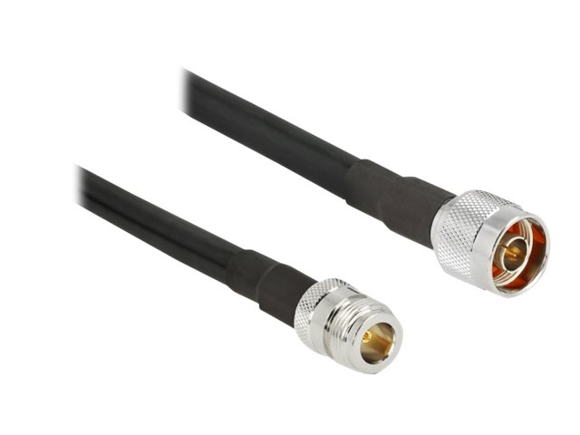 DeLOCK Forlængerkabel til antenne Koaksial 10m Sort Sort