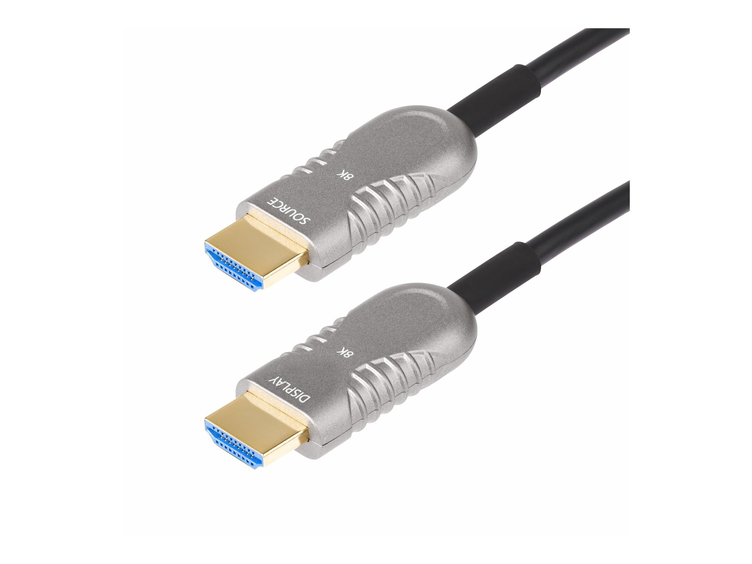 StarTech.com 50ft (15.2m) HDMI 2.1 Hybrid Active Optical Cable (AOC), CMP, Plenum Rated, 8K Ultra High Speed HDMI Fiber Optic Cable, 48Gbps, 8K