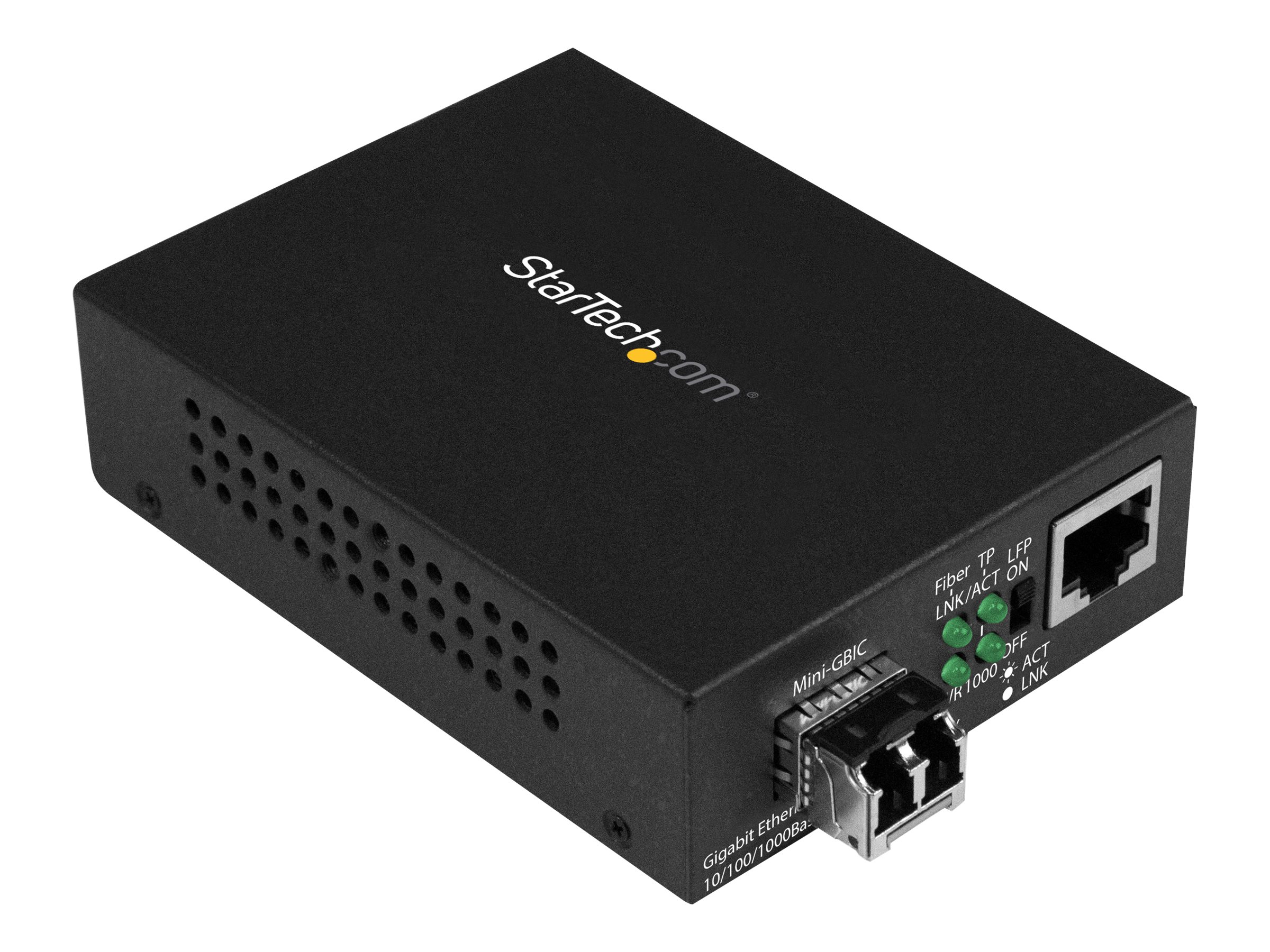 Startech Multimode (MM) LC Fiber Media Converter for 10/100/1000 Network - 550m - Gigabit Ethernet - 850nm - with SFP Transceiver (MCM1110MMLC) - Fibermedieomformer - 1GbE - 10Base-T, 1000Base-LX, 1000Base-SX, 100Base-TX, 1000Base-T - RJ-45 / LC multimodus - op til 550 m - 850 nm - for P/N: SVA5N3NEUA