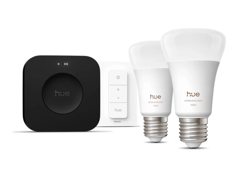 Philips Hue White and Color Ambiance Starter Kit Pro Lyspære 8.1W 1000 - 20000K 16 millioner farver