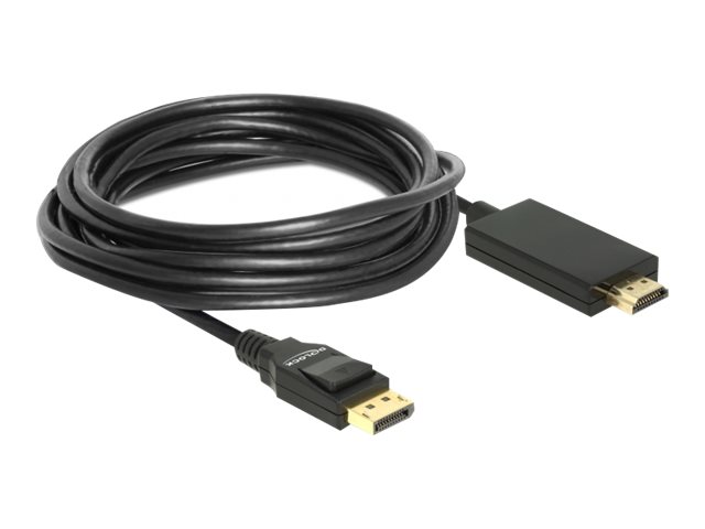 Delock Videoadapterkabel 5m Sort