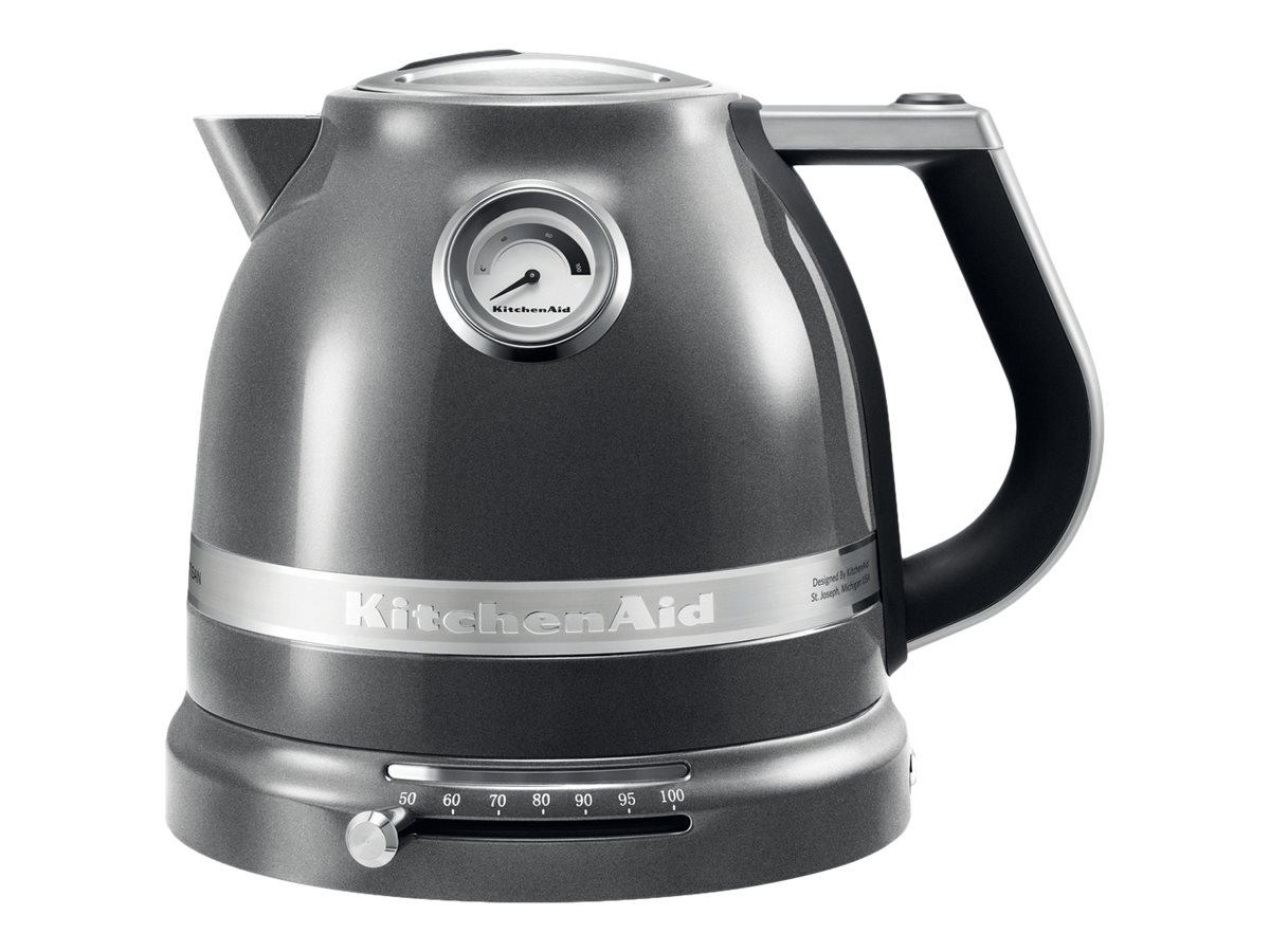 KitchenAid Artisan elkedel med variabel temperatur 1,5 L Medallion silver