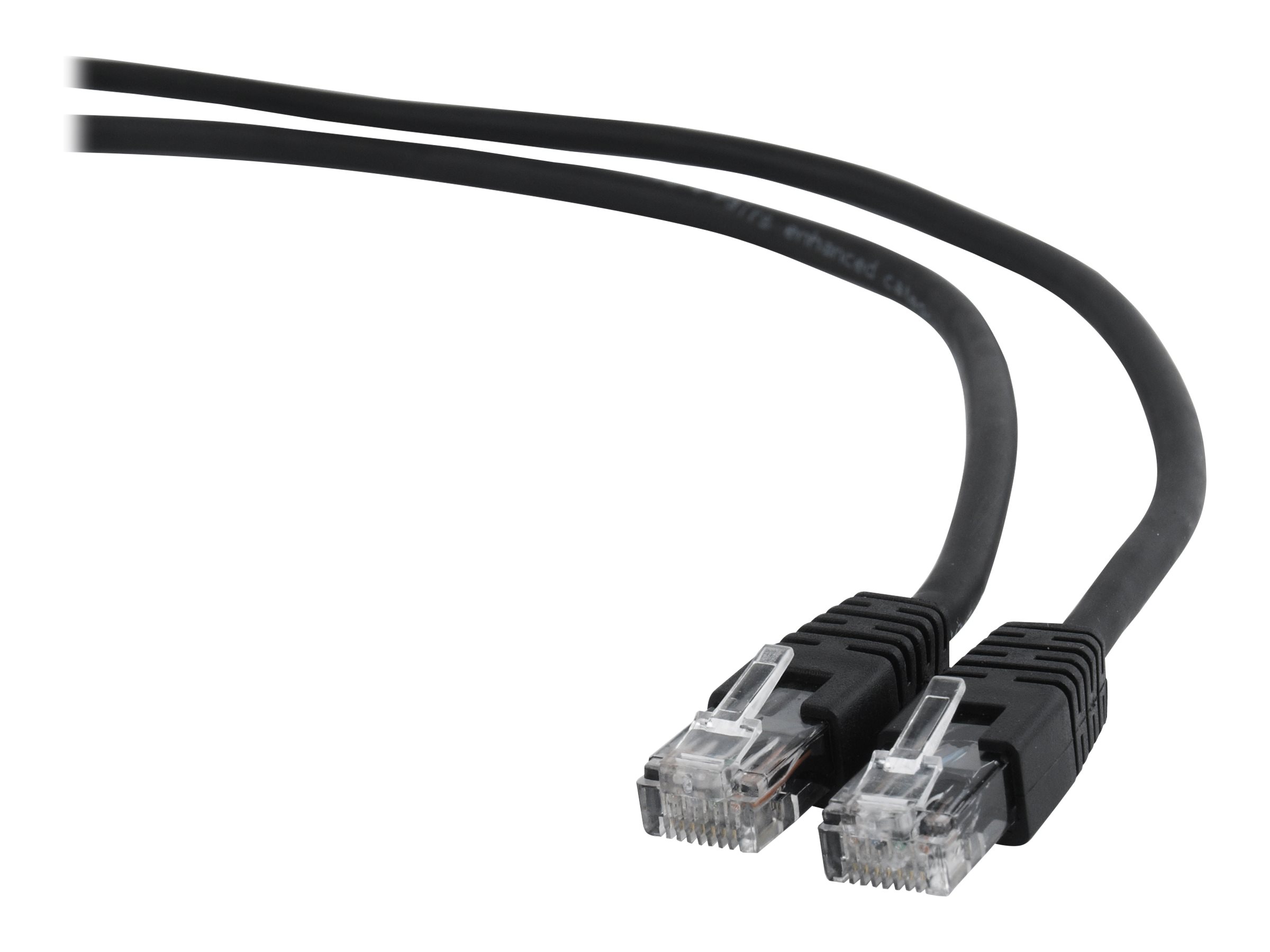 Cablexpert - Patchkabel - RJ-45 (han) til RJ-45 (han) - 1 m - UTP - CAT 6 - formet, strenget - sort