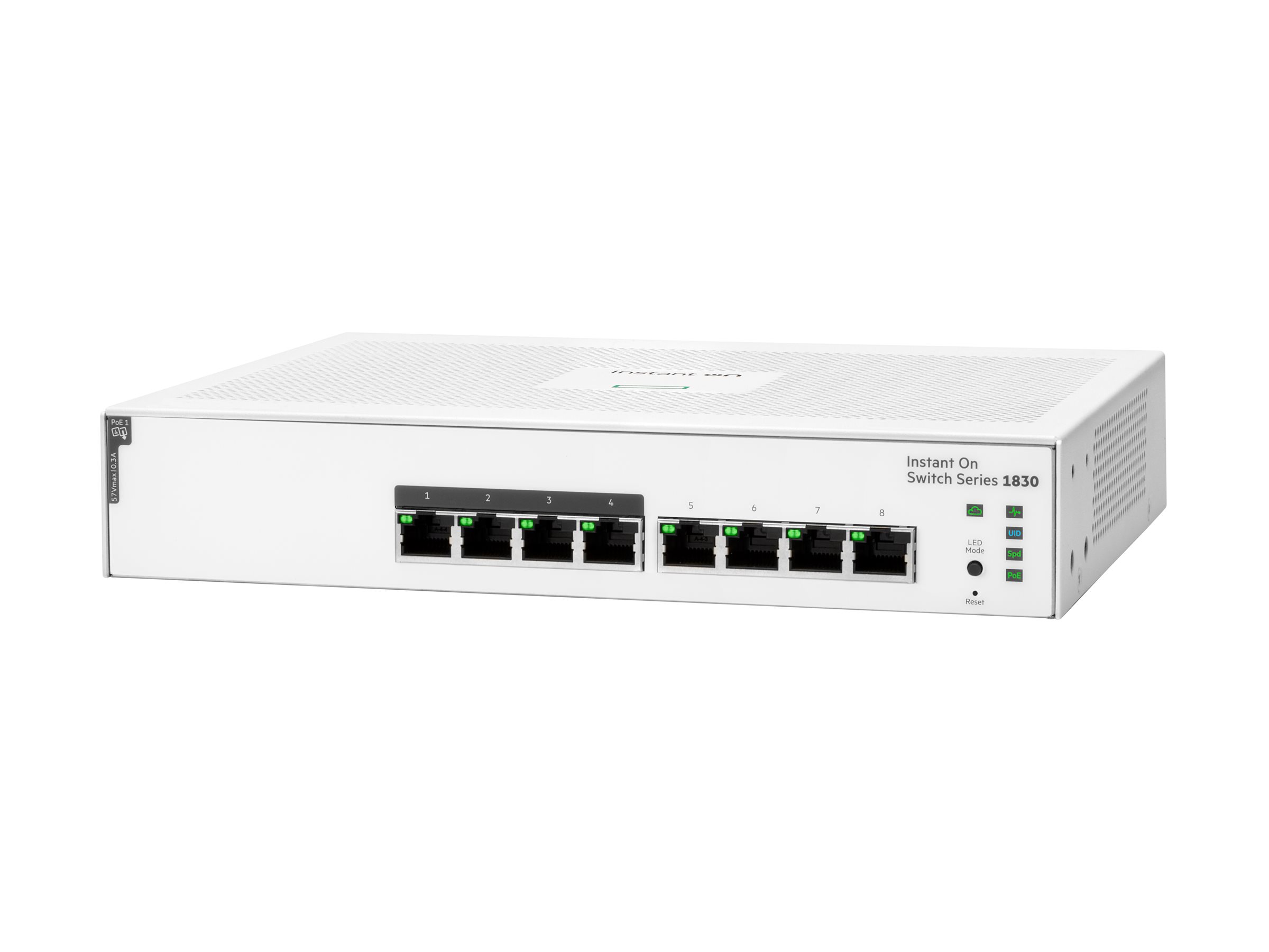 Hewlett Packard Enterprise Aruba Instant On 1830 8G 4p Class4 PoE 65W Switch