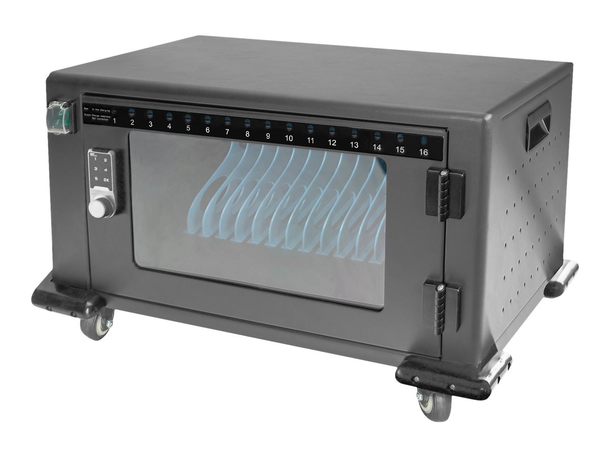 DIGITUS DN-45003 - cart - for 16 tablets / notebooks - black RAL 9005