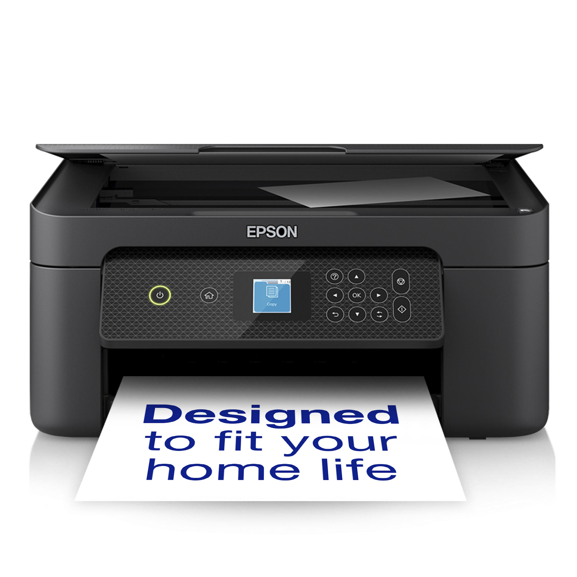 Epson Expression Home XP-3200 - Multifunktionsprinter - farve - blækprinter - A4/Legal (medie) - op til 10 spm (udskriver) - 100 ark - USB, Wi-Fi - sort
