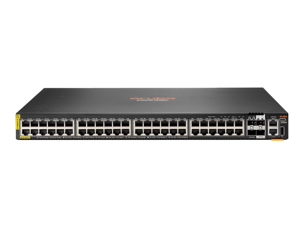 HPE Aruba 6200M 48G Class4 4SFP+ Switch 48-porte Gigabit PoE+