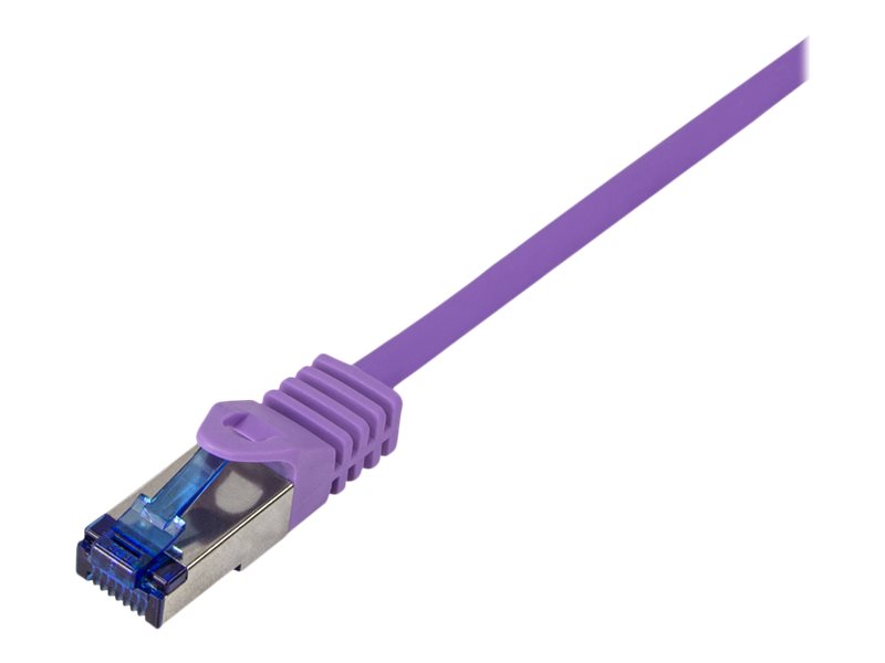 LogiLink Professional Ultraflex CAT 7 (kabel)/CAT 6a (stikforbindelser) S/FTP 50cm Patchkabel Purple RAL 4005