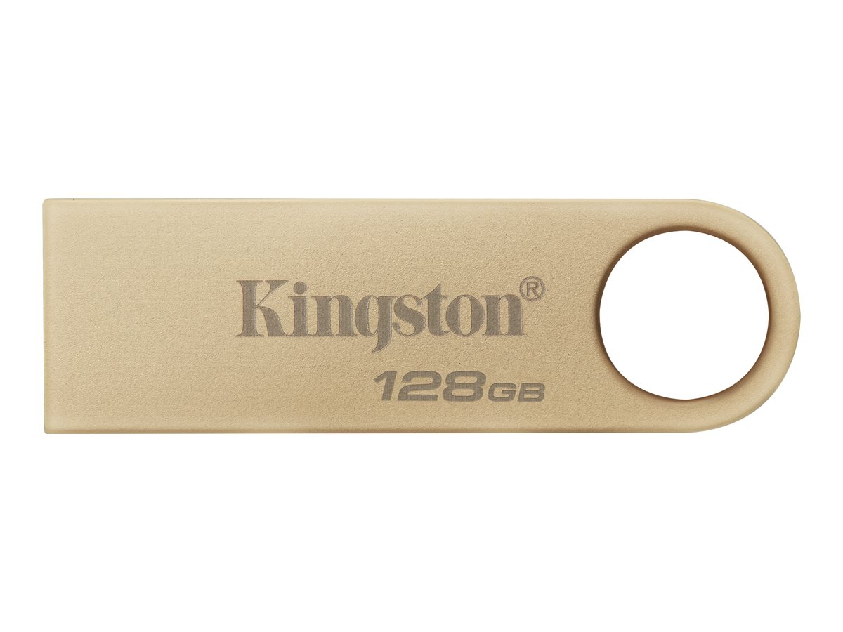 Kingston DataTraveler SE9 G3 - USB flashdrive - 128 GB - USB 3.2 Gen 1 - guld