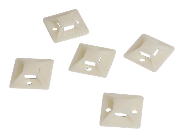 Selvklæbende kabelstrip-holder - 25x25mm (100 stk.)