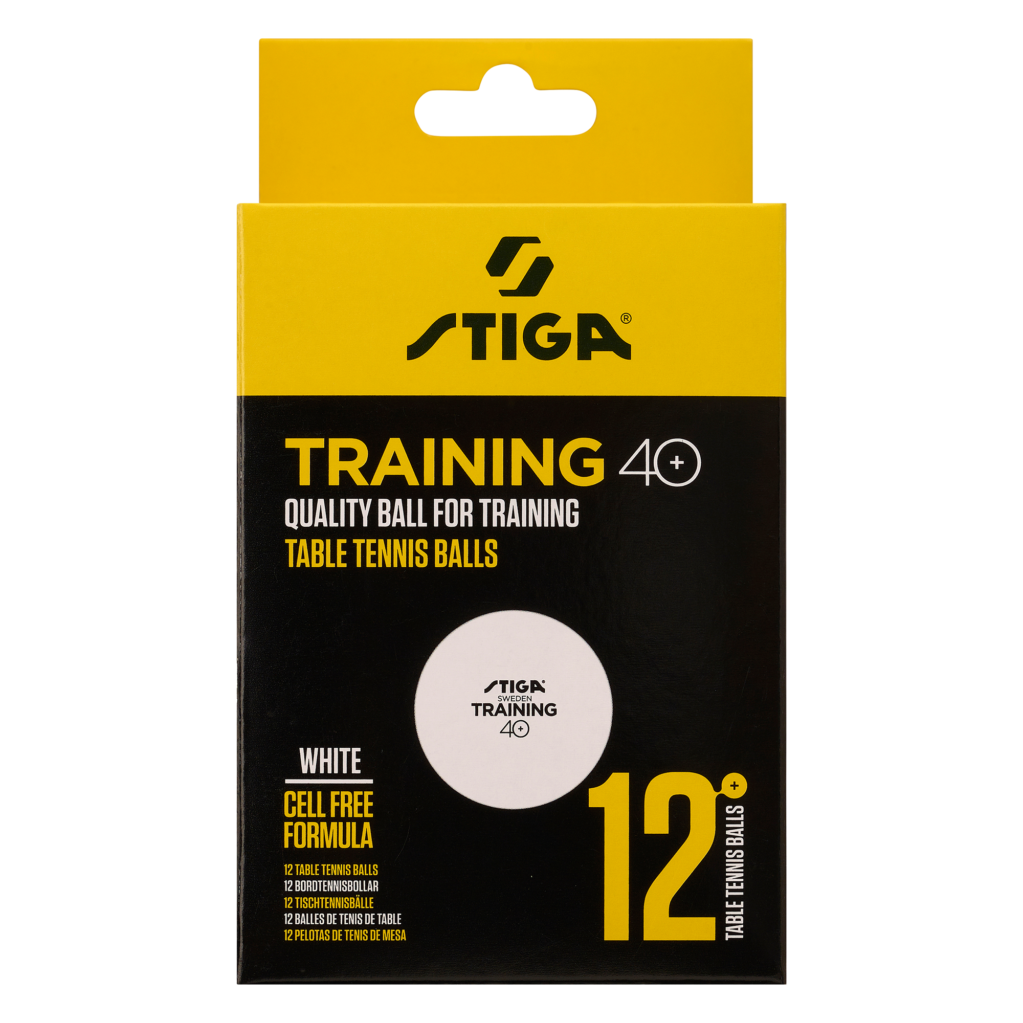 Table tennis ball Stiga 1110-2610-12, 40 mm, 12 pcs