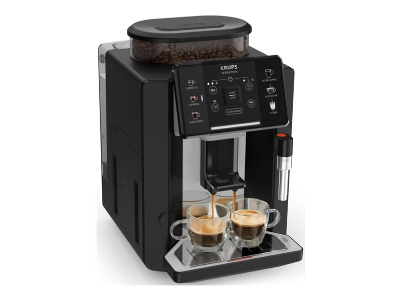 Krups Sensation C10 EA910A10 Automatisk kaffemaskine Sort/elfenben