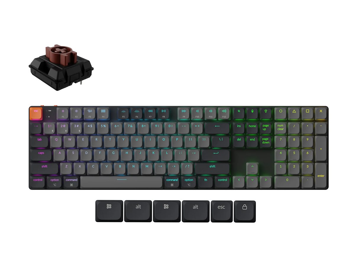 Keychron K5 Tastatur Mekanisk RGB Trådløs Kablet