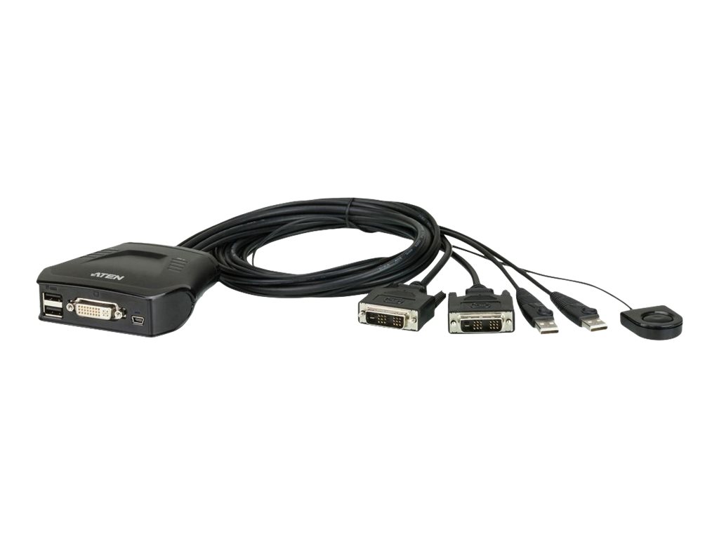 StarTech.com 2 Port HDMI KVM - 4K 60Hz - Compact UHD HDMI USB KVM 4ft Cables & Audio - Bus Powered & Remote ing (SV211HDUA4K) KVM / audio-switch