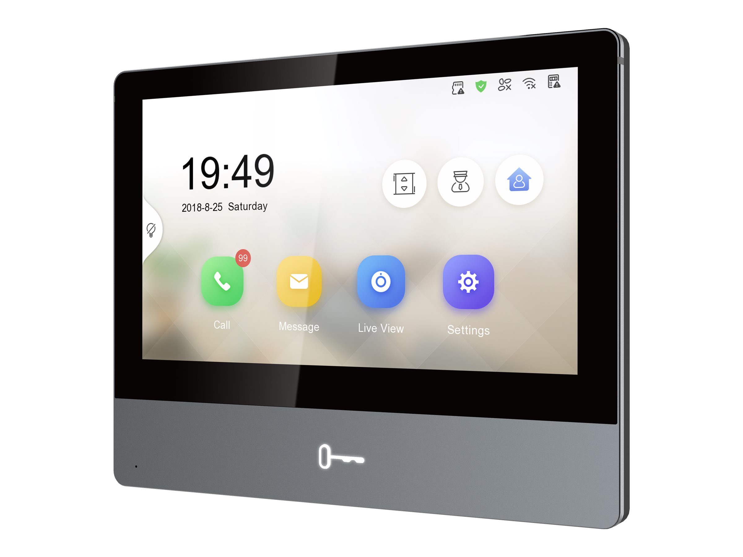 Hikvision DS-KH8350-TE1 - Video intercom system - trådet (LAN 10/100) - 7 LCD-monitor