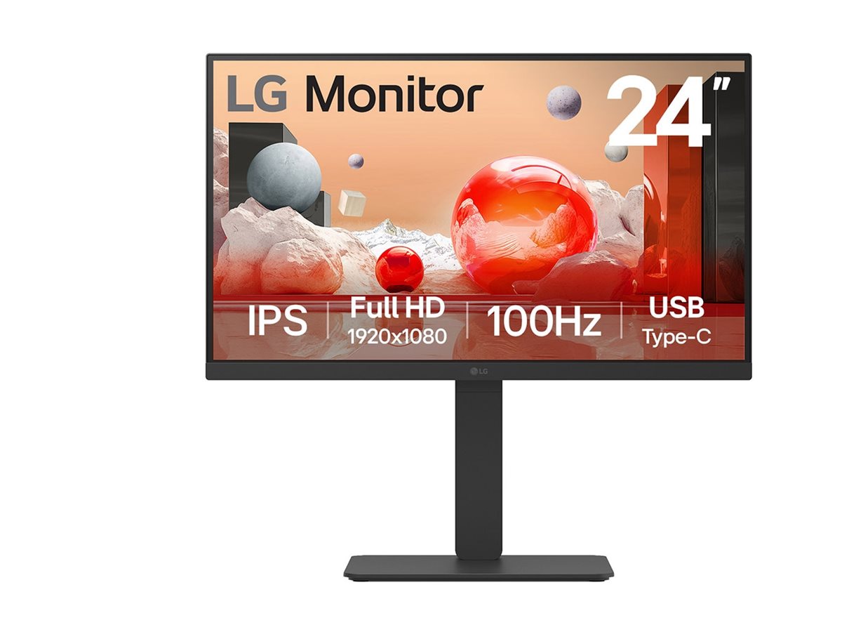 LG 24BA650-B 24" IPS 1920 x 1080 (Full HD) HDMI DisplayPort USB-C 100Hz