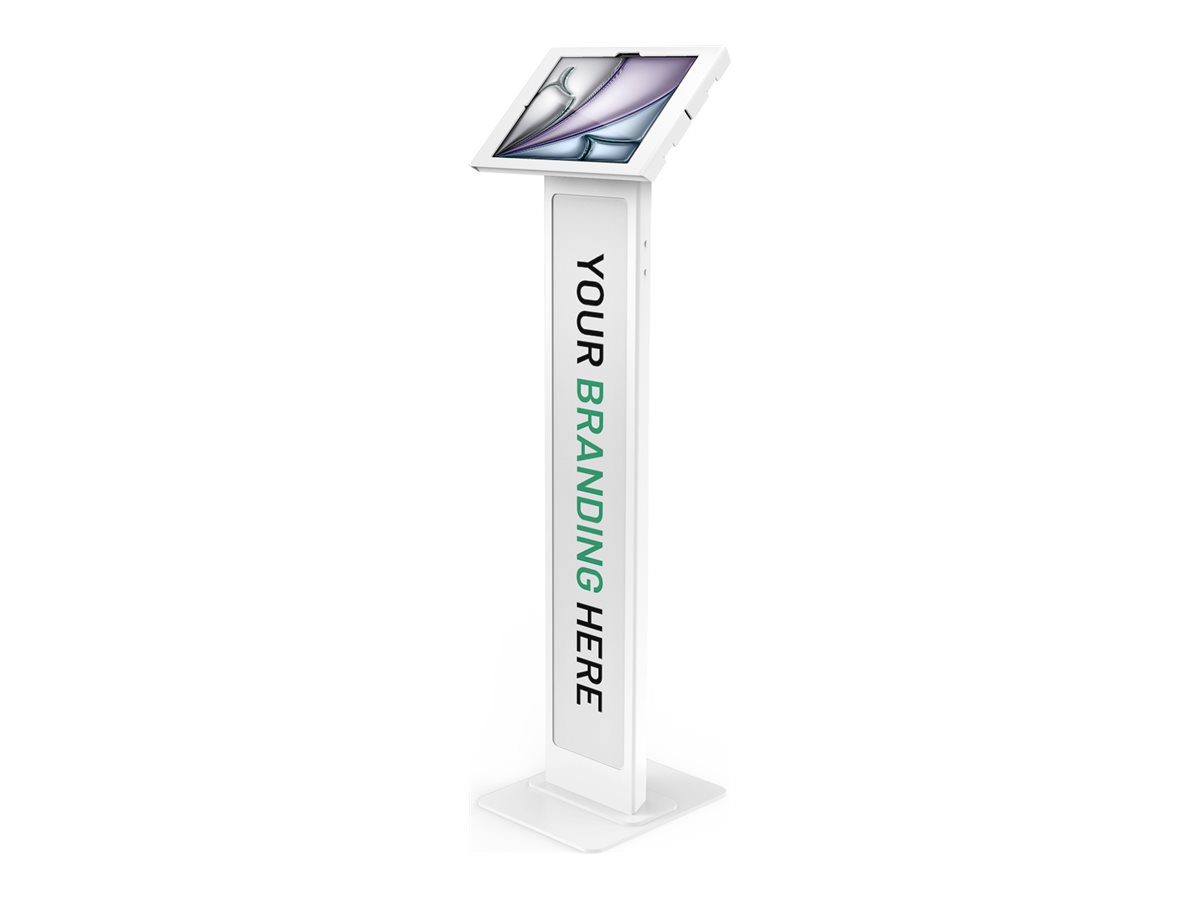Compulocks iPad Air M2 & M3 13", Apex Enclosure Brandable Floor Stand - White Tablet Stativ