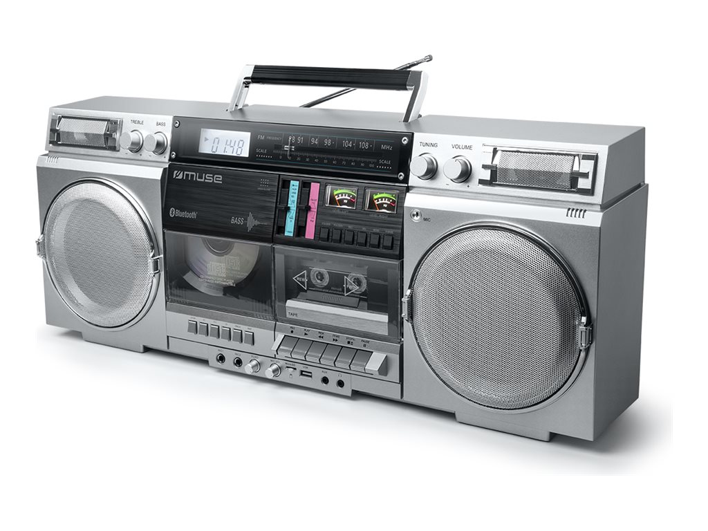 *Ghetto Blaster MUSE M-380 GBS silver