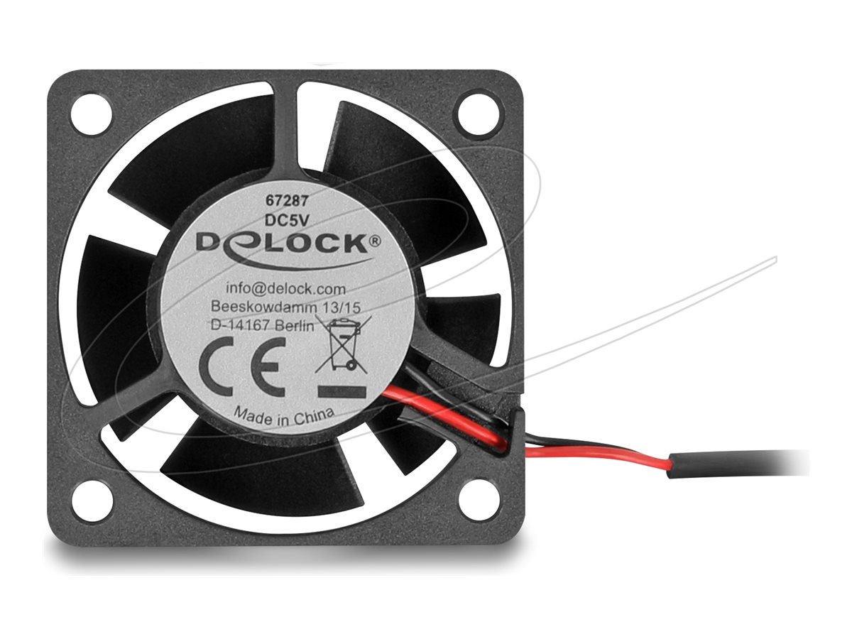DeLOCK Fan 1-pack Sort 40 mm