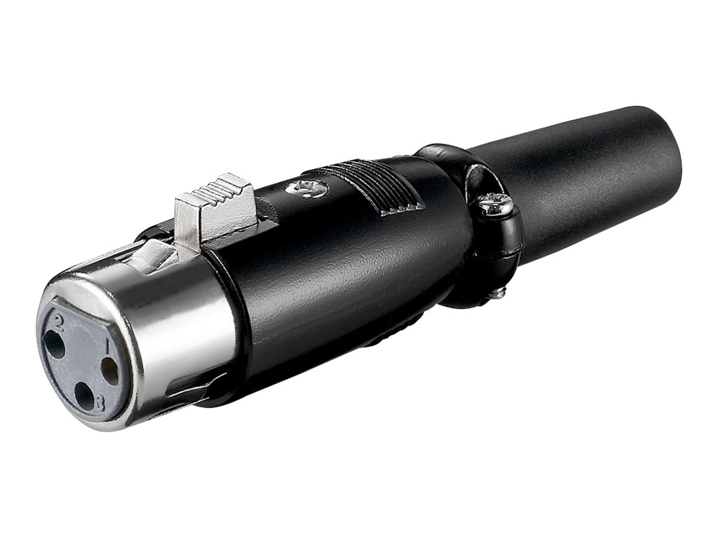 Goobay Mikrofonkoppling, 3 Pin med skruvad dragavlastning