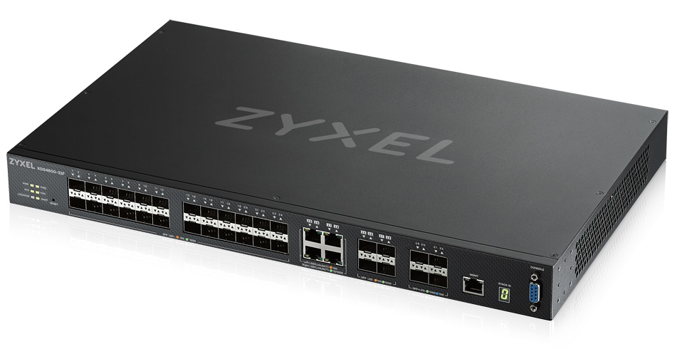 Zyxel XGS4600-32F - Switch - L3 - Administreret - 24 x Gigabit SFP + 4 x combo Gigabit SFP + 4 x 10 Gigabit SFP+ - monterbar på stativ