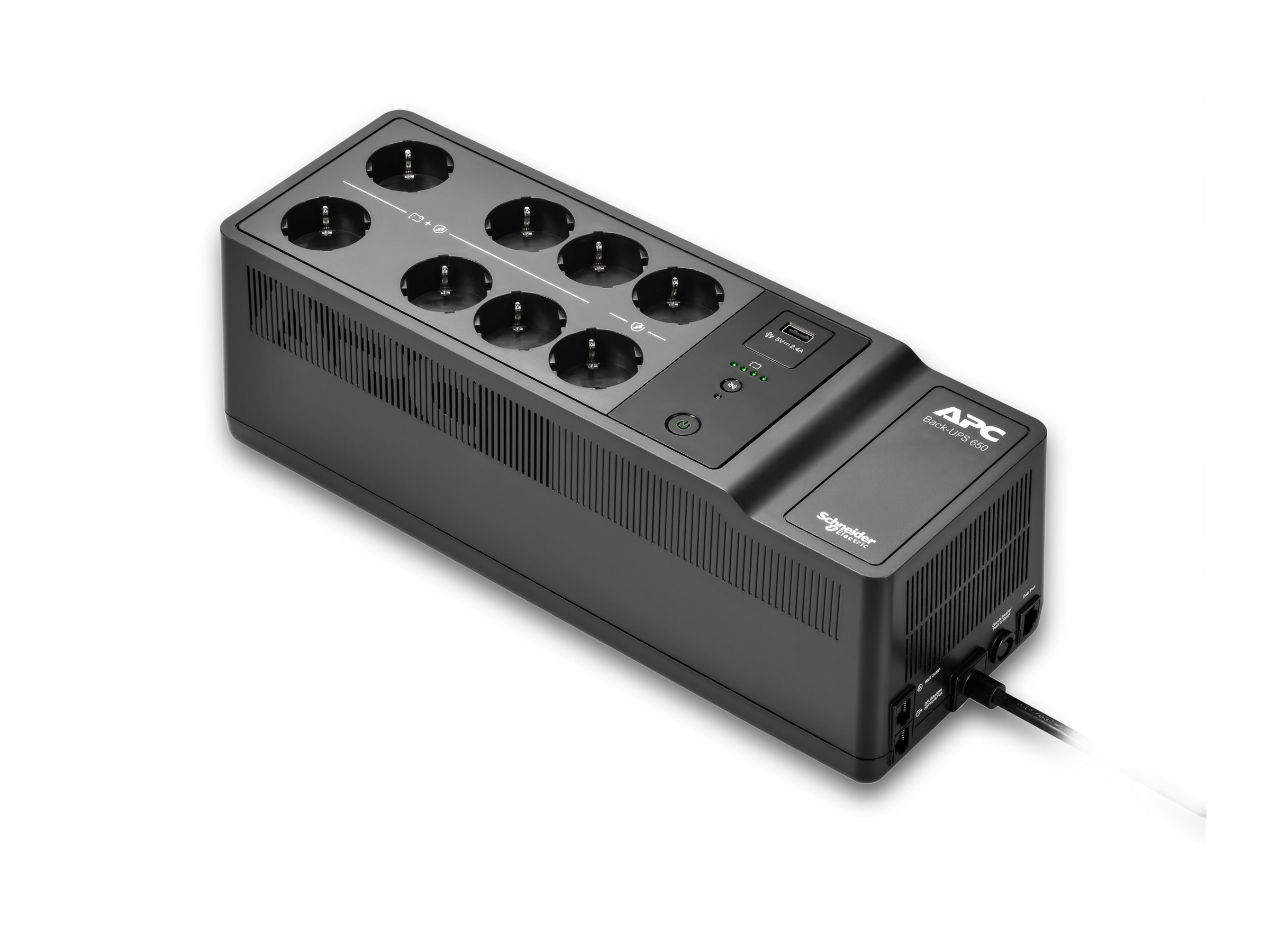 Apc Back-ups 650va 230v 1 Usb Charging Port - (offline-) Usv Ups-enhed Standby (offline) 0,65 Kva 400 W 8 Ac Stikkontakt(er)