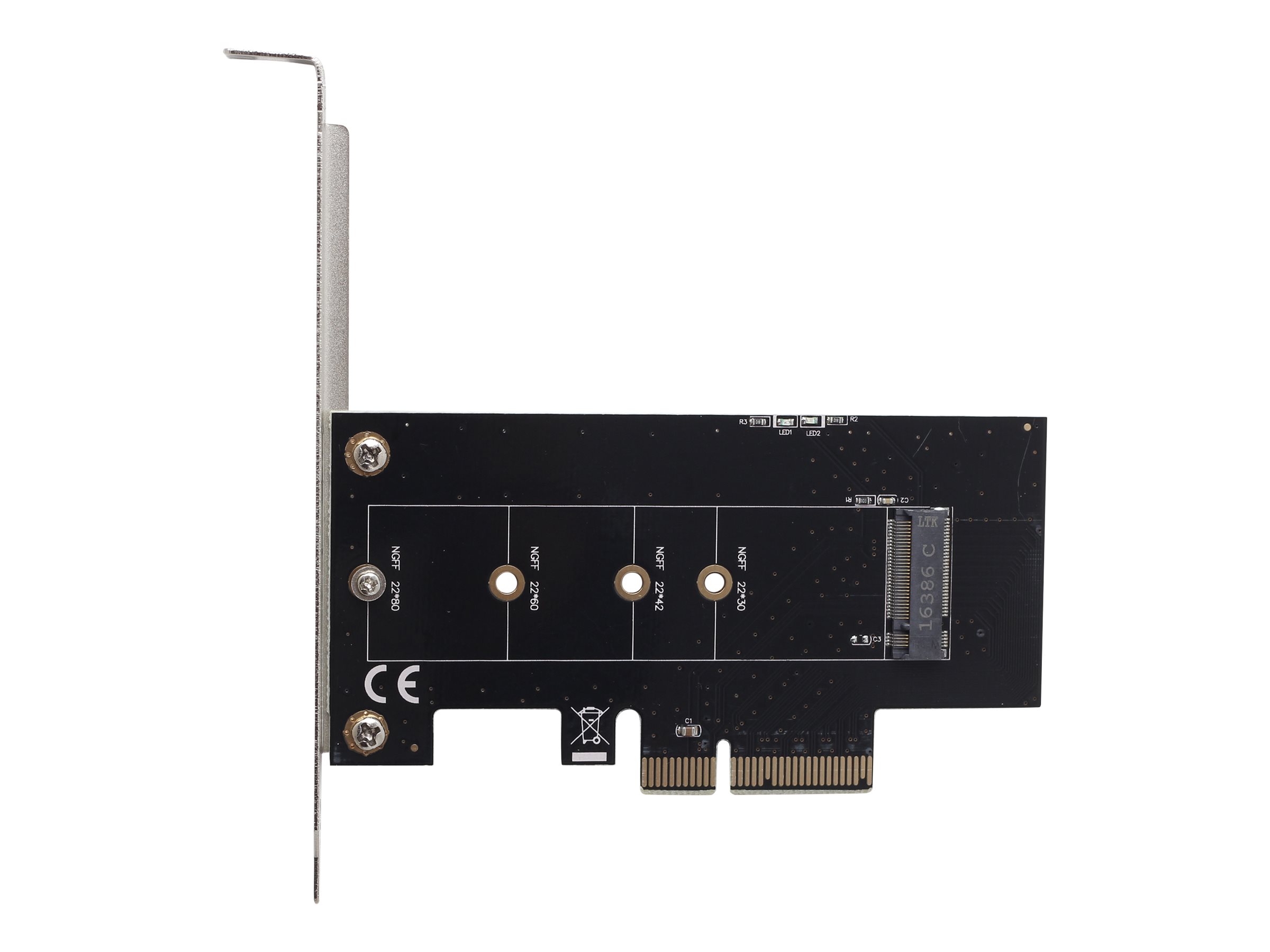 Gembird PEX-M2-01 - Interfaceadapter - M.2 Card - lavprofil - PCIe 3.0 x4