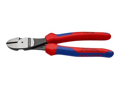 KNIPEX Kraft-skævbider sort atramenteret med flerkomponent-håndtag 200 mm