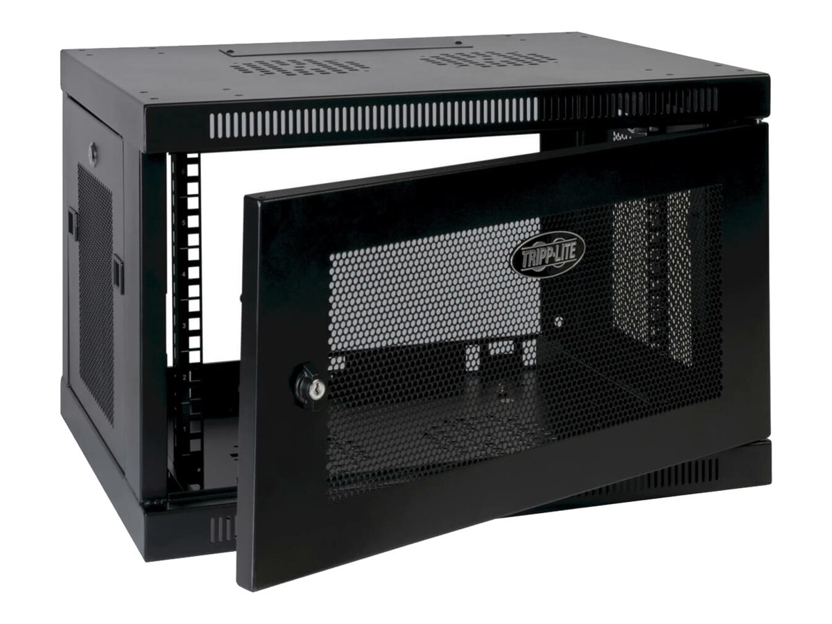 Tripp Lite 9U Wall Mount Rack Enclosure Server Cabinet w/ Door & Side Panels Rack Sort
