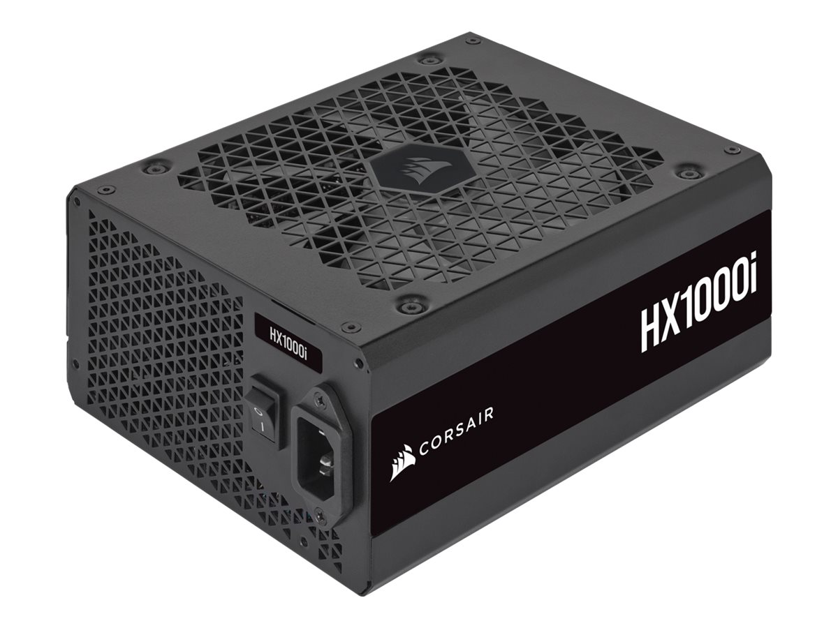 CORSAIR HXi Series HX1000i - Strømforsyning (intern) - ultralav støj - ATX12V 3.0/ EPS12V - 80 PLUS Platinum - AC 100-240 V - 1000 Watt - Europa