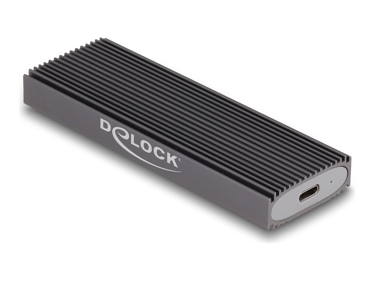 DeLOCK Ekstern Lagringspakning USB-C 3.1 (Gen 2) M.2 Card (PCIe NVMe & SATA) / SATA SSD