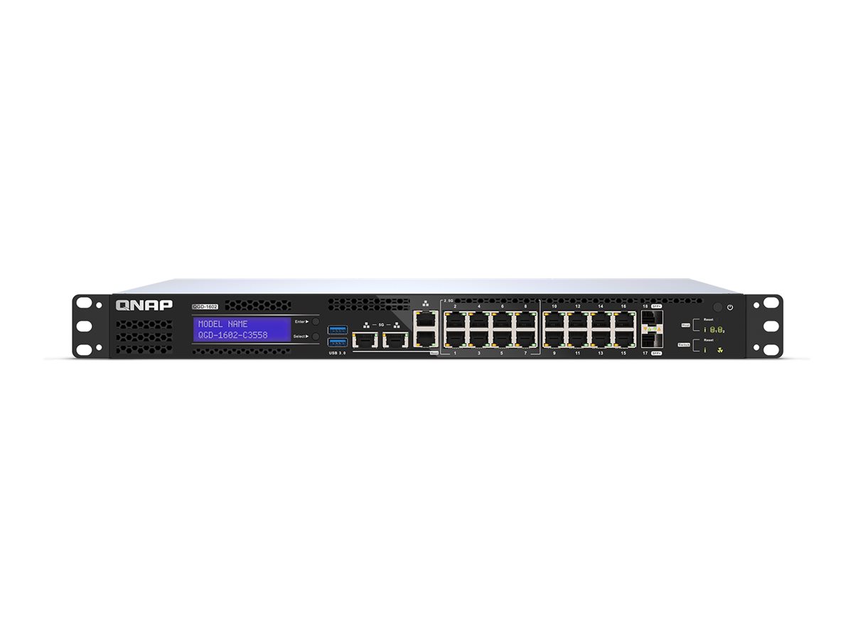 QNAP Smart Edge QGD-1602 Switch 18-porte 10 Gigabit Ethernet / 2.5 Gigabit Ethernet