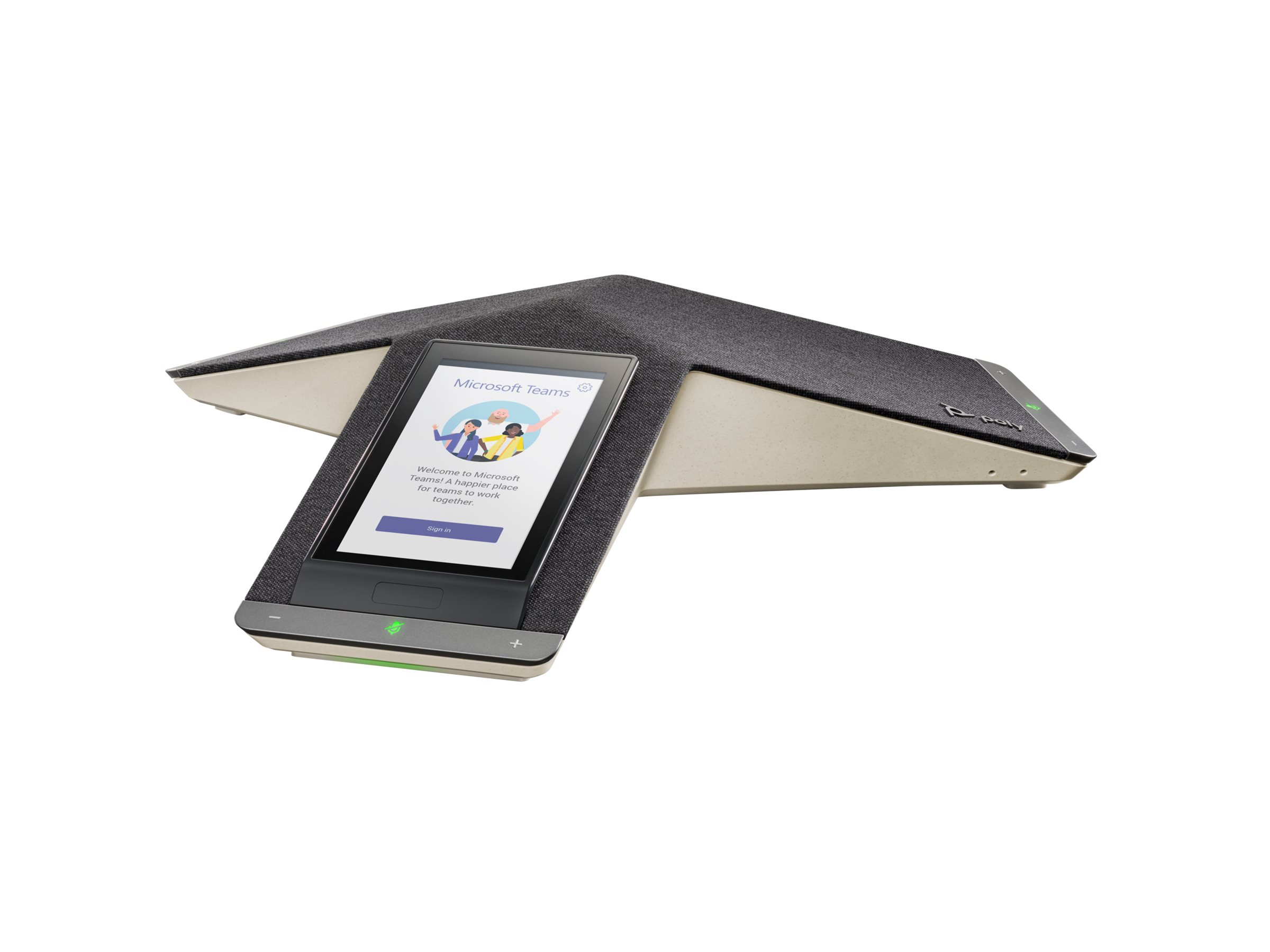 HP Poly Poly Trio C60 IP-mødetelefon til Microsoft Teams og PoE-aktiveret, ingen radio, IP konferencetelefon, Sort, LCD, 12,7 cm (5), 720 x 1280 pixel, G.711a, G.711u, G.719, G.722, G.722.1, G.722.1C, G.729ab, OPUS, iLBC