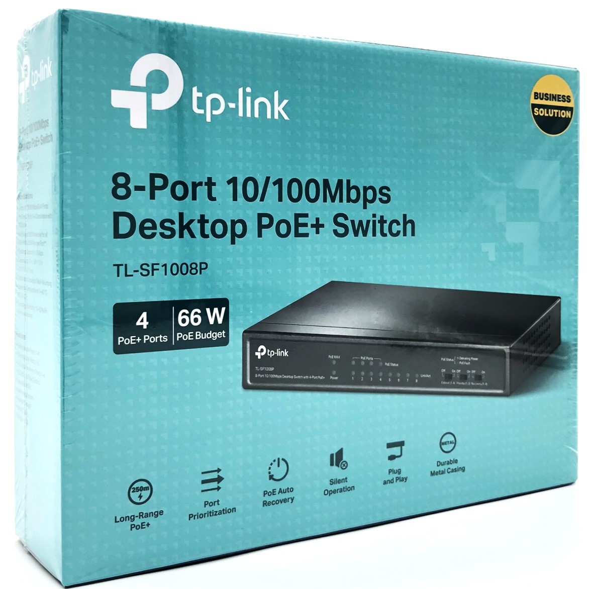 TP-Link TL-SF1008P 8-Port 10/100Mbps Desktop Switch with 4-Port PoE (57w9
